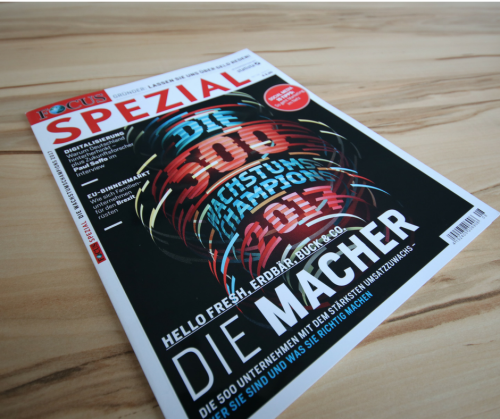 Focus Ausgabe auf dem Tisch